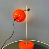 Mid-century orange eyeball space age desk lamp
