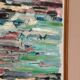 Swedish Oil on Canvas“Abstract Composition” by Klas Engman– Vintage &Framed