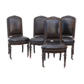 Suite of 4 Napoleon III-style chairs
