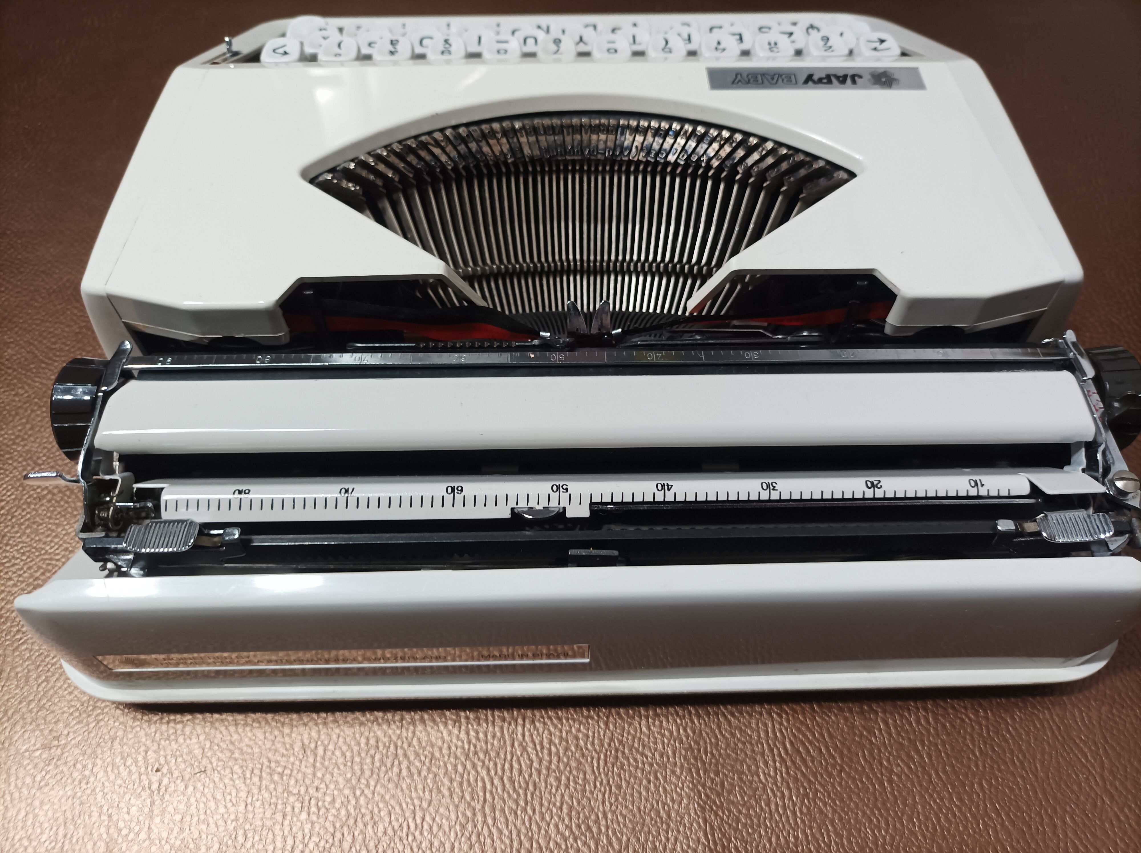 Japy Baby typewriter white as new