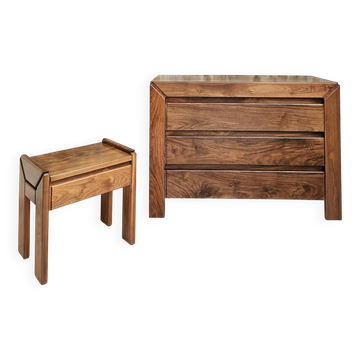 Chest of drawers and bedside table Maison Regain