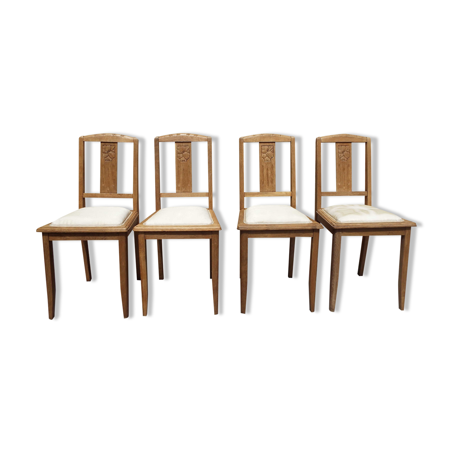4 art deco style chairs