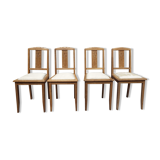 4 art deco style chairs