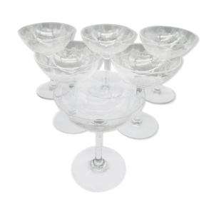 Série de 6 verres à - baccarat