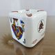 Vintage ceramic ashtray, playing cards, 50s 60s.