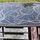 Table basse en verre années 50/60