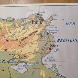 School map old tunisia