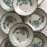 Lot of 8 hollow iron earth plates