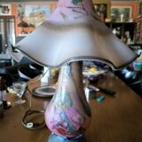 Large mushroom lamp in glass paste by Pascal GUYOT