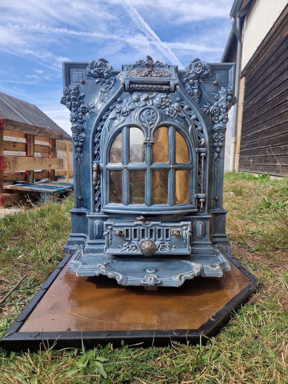 Vintage wood stove early 20th century