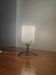 Vintage tripod lamp 60s/70s – Smoked Plexiglass, Brass & Frosted granite glass