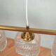 Vintage glass suspension for dining table