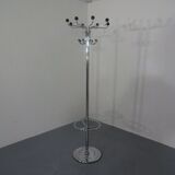 French chrome-plated steel tubular coat rack, 1940s