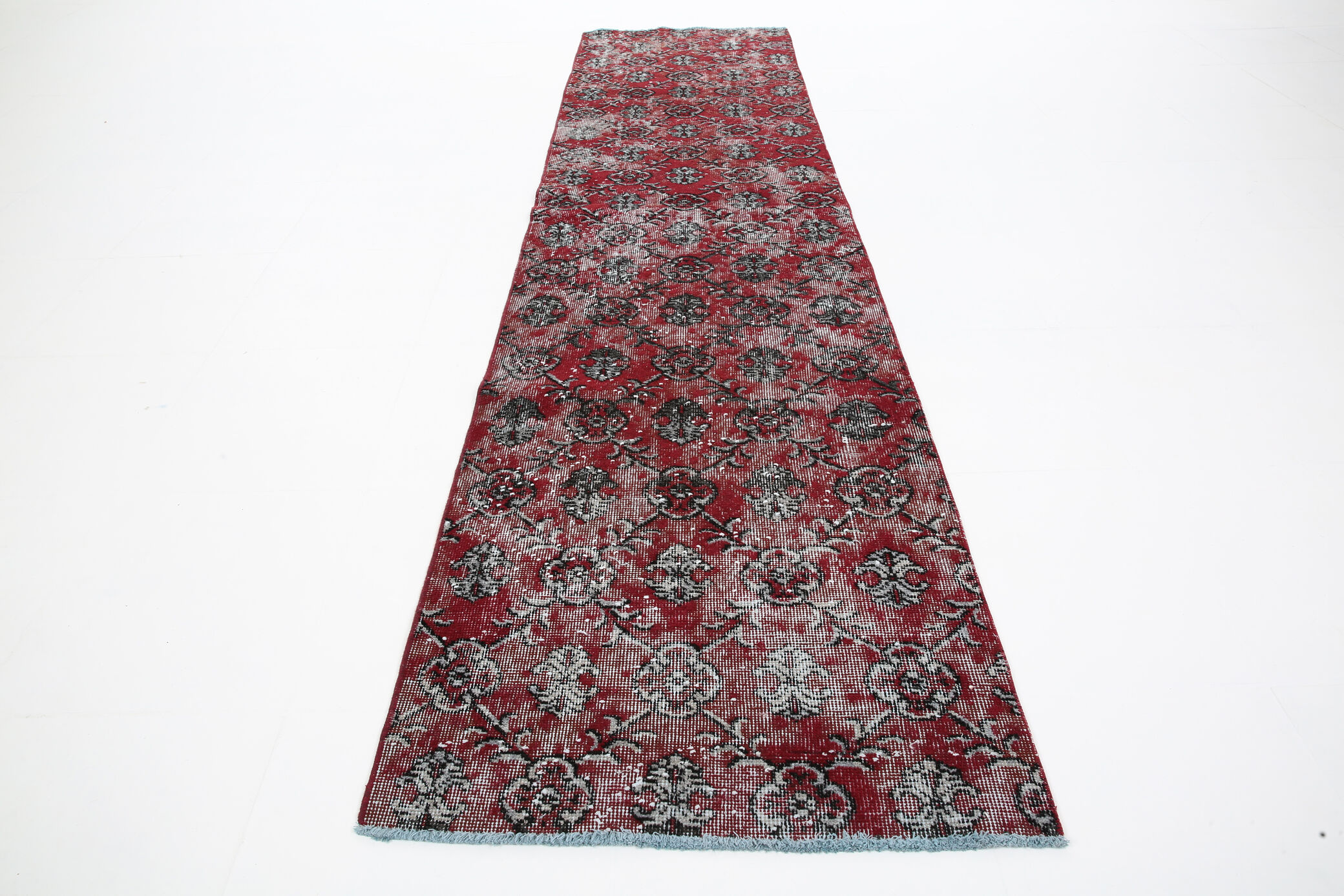 3x10 Vintage Floral Runner Rug, 70x306Cm