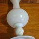 Vase vintage en opaline blanche 23 cm