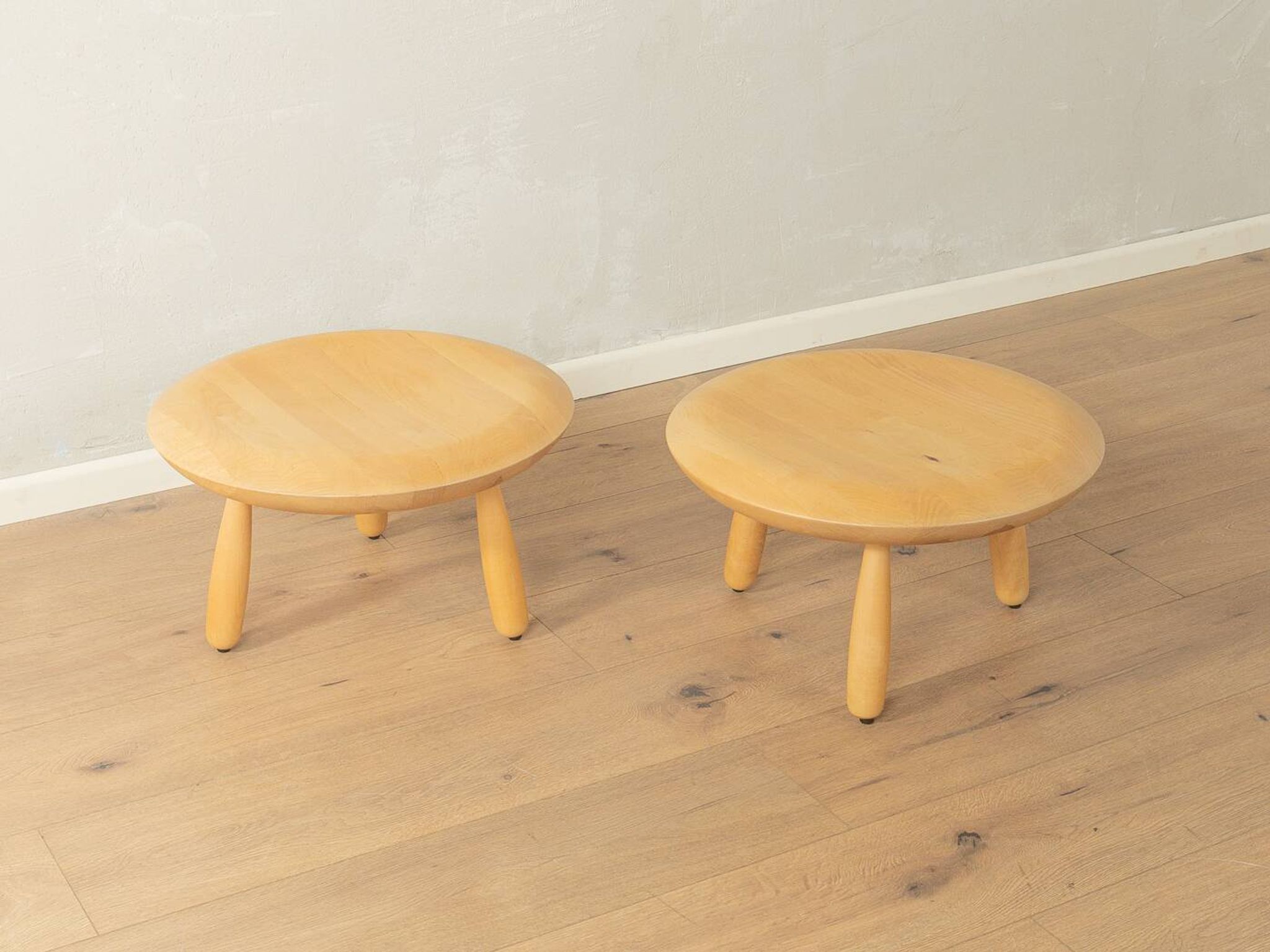 Karljohan side table set by Christian Halleröd for IKEA, 1990s, solid oak