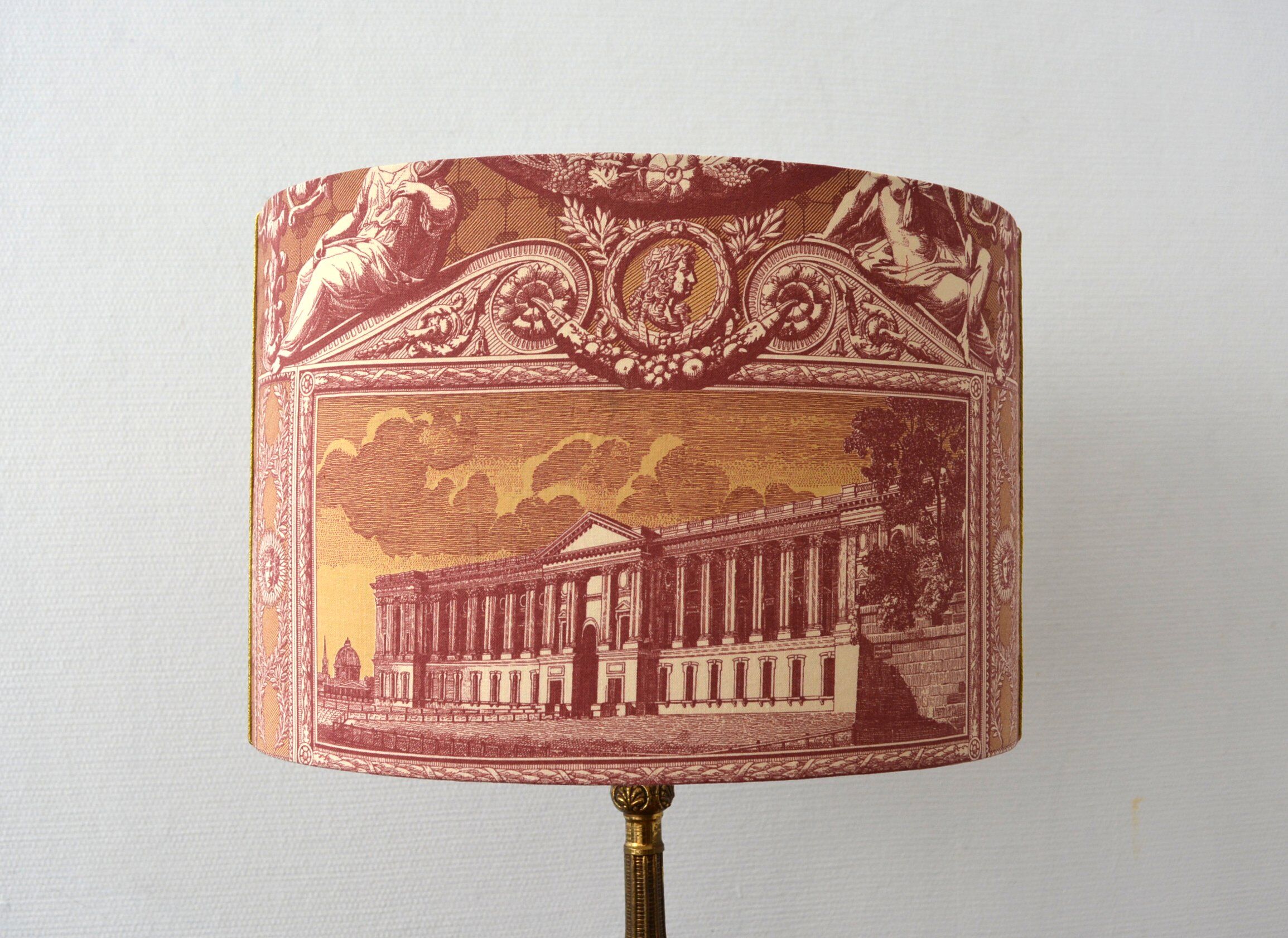 Abat-jours toile de Jouy motif "Monuments de Paris"