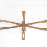 Michel Mangematin bronze coffee table, France 1960s