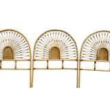 Set of 3 rattan headboards, France 60s