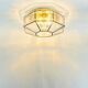 XL Mid-Century Glass Ceiling Light from Limburg, Germany, 1960s/1970s