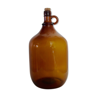 Bonbonne à anse ambrée