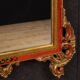 Miroir toscan laqué et doré du XXe siècle