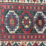 Tapis ancien caucasien kazak couloir 102x274 cm