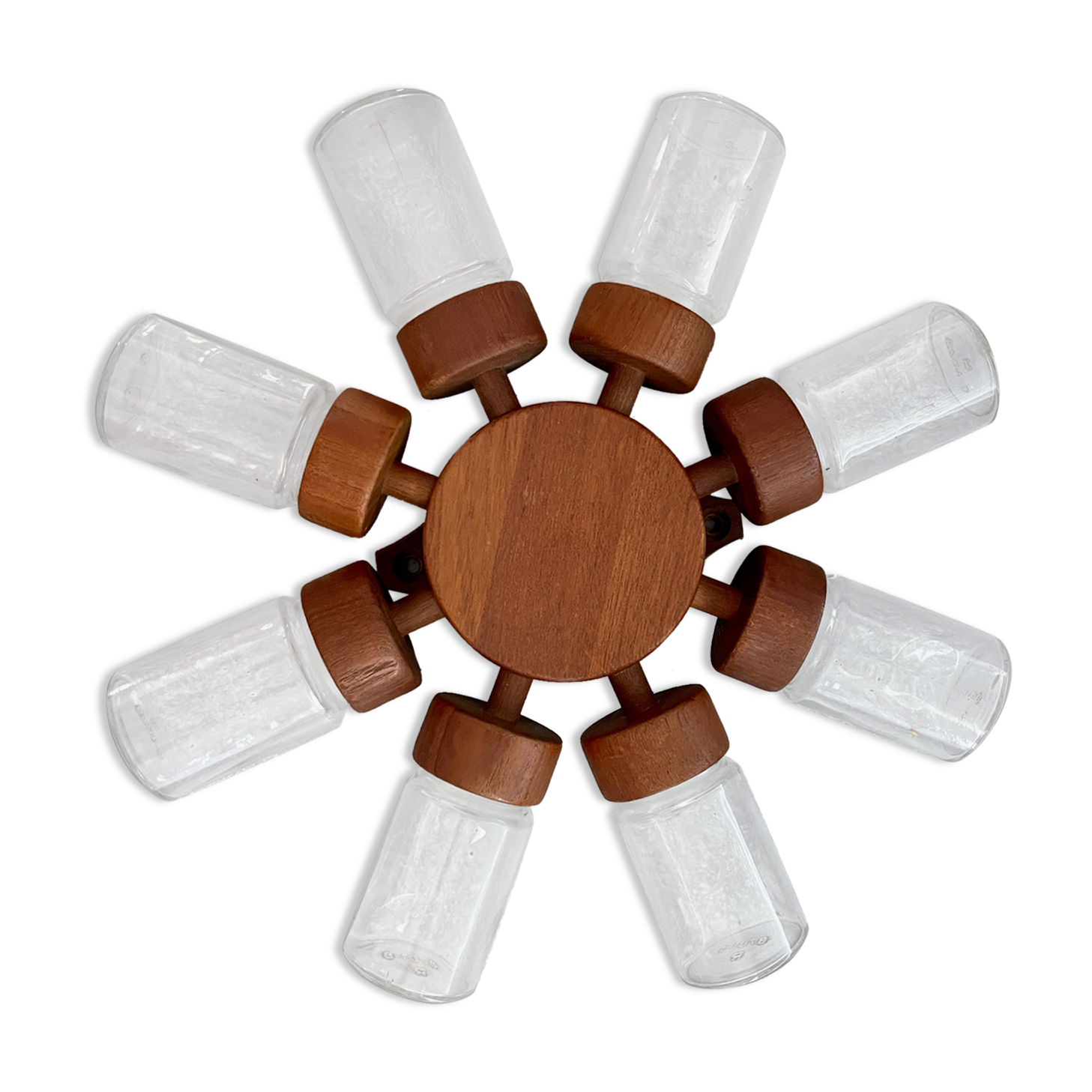 Vintage wall spice wheel digsmed teak 1964