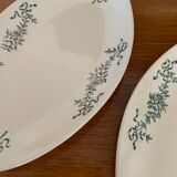 2 iron earthenware dishes