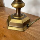 Pied de lampe ancien en laiton