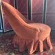 Fauteuil crapaud velour rose