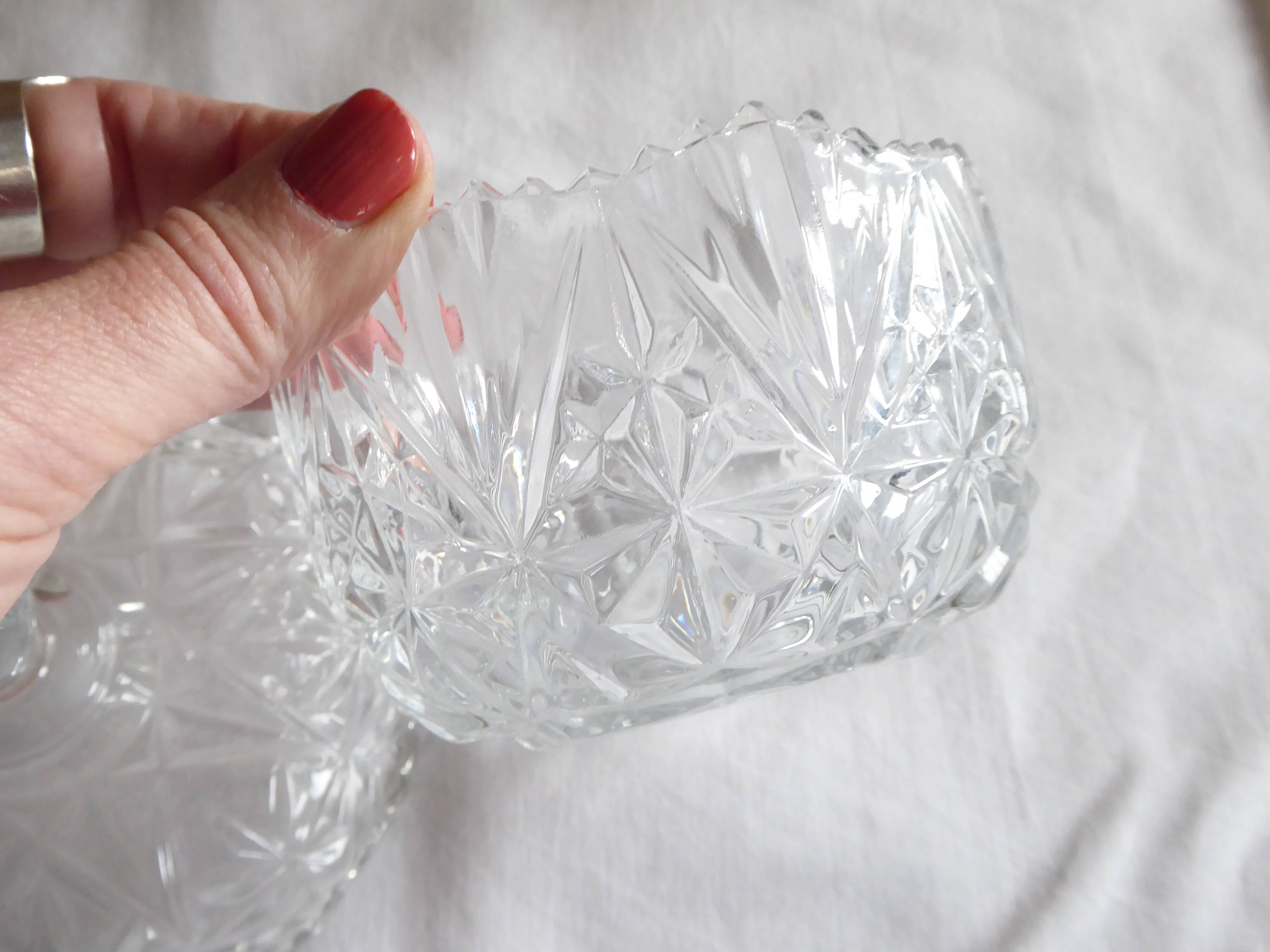 Bonbonniere, Sugar Bowl, Covered Glass Pot