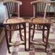 Paire de tabourets Arts et Crafts