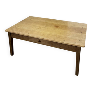 Grande table basse ancienne - tiroir
