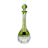 Carafe à vin en cristal, motif osman, signé val st lambert