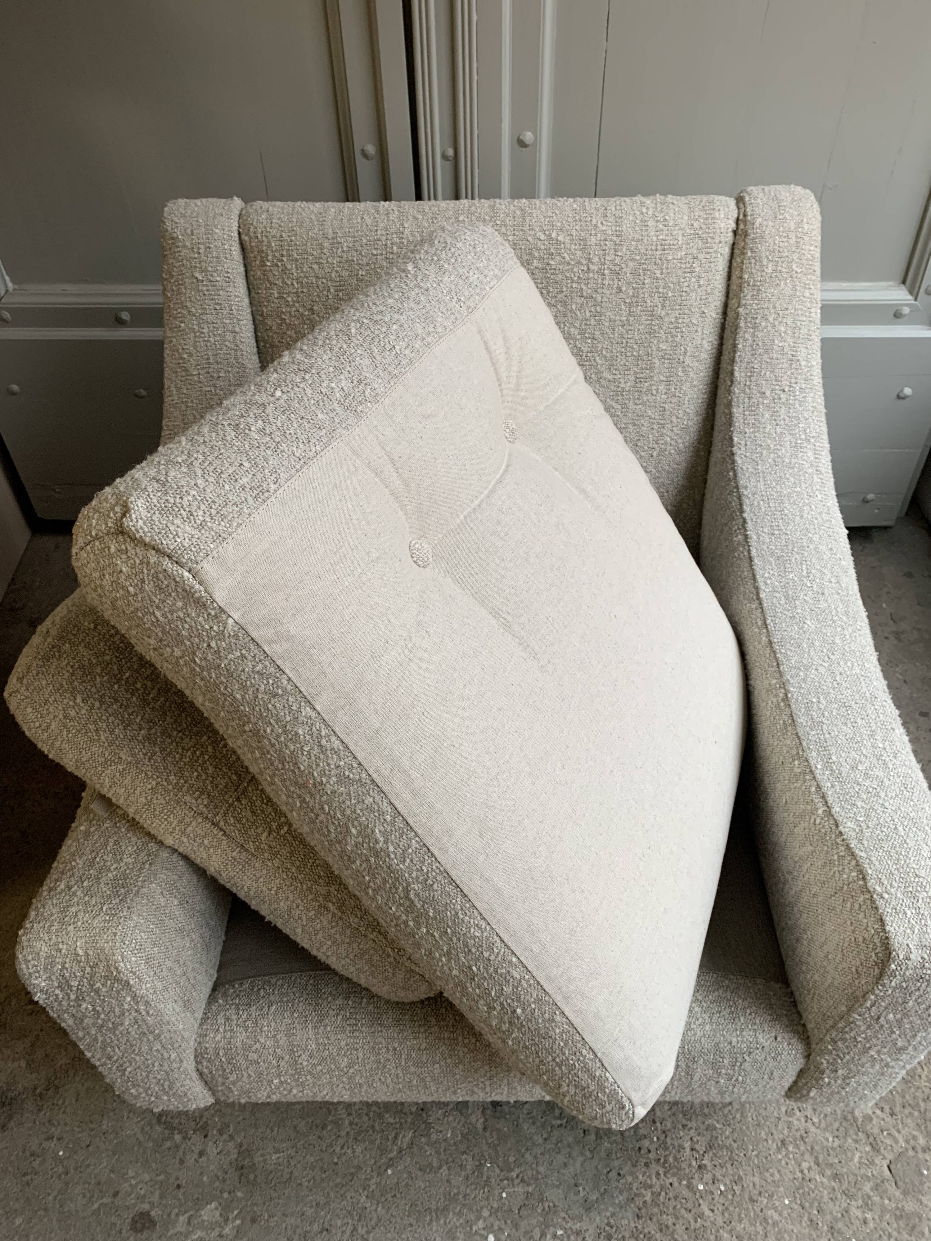 Vintage armchair pair by Souplina France