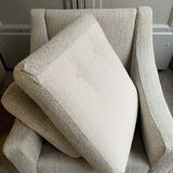 Vintage armchair pair by Souplina France