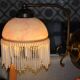 Opaline wall light with ceramic and glass pendants