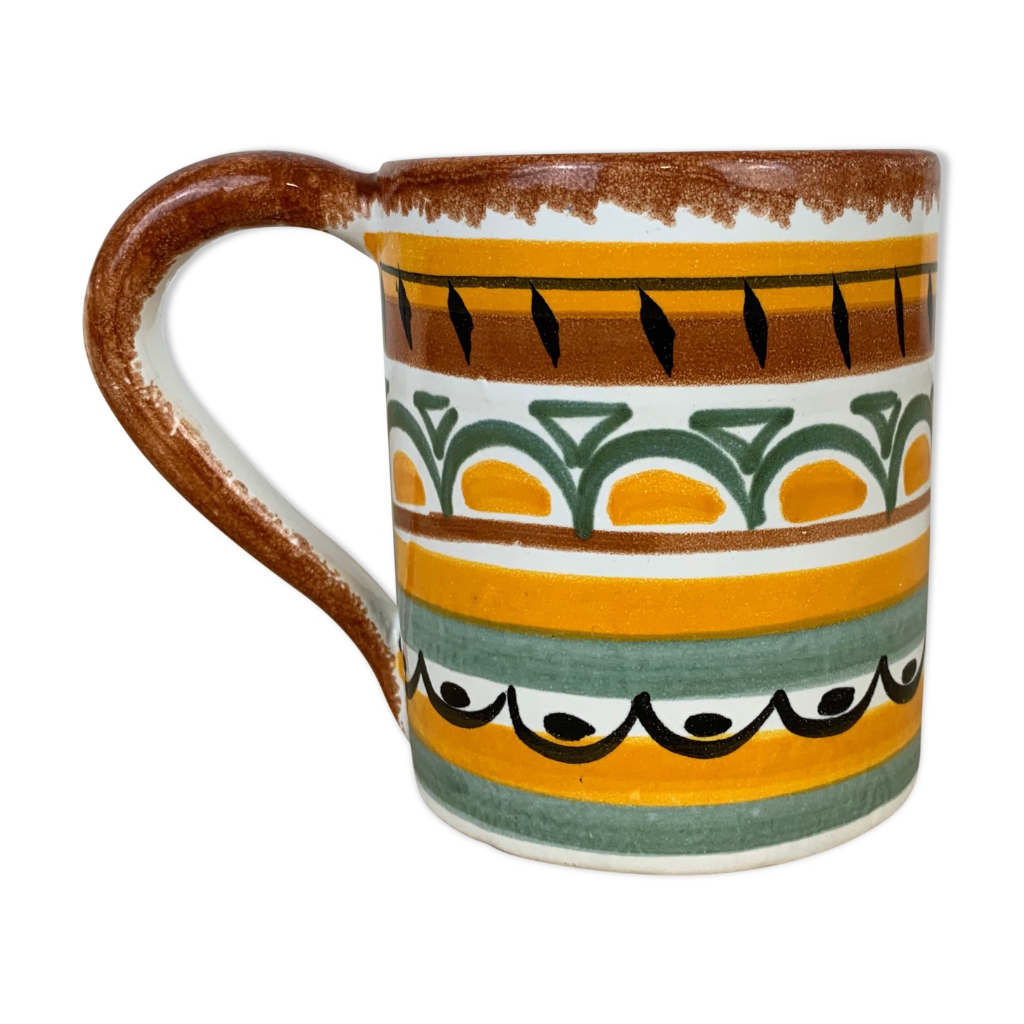 Mug Henriot Quimper ceramic