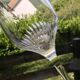 Set of 6 ARQUES crystal champagne flutes. BAVELLA model.