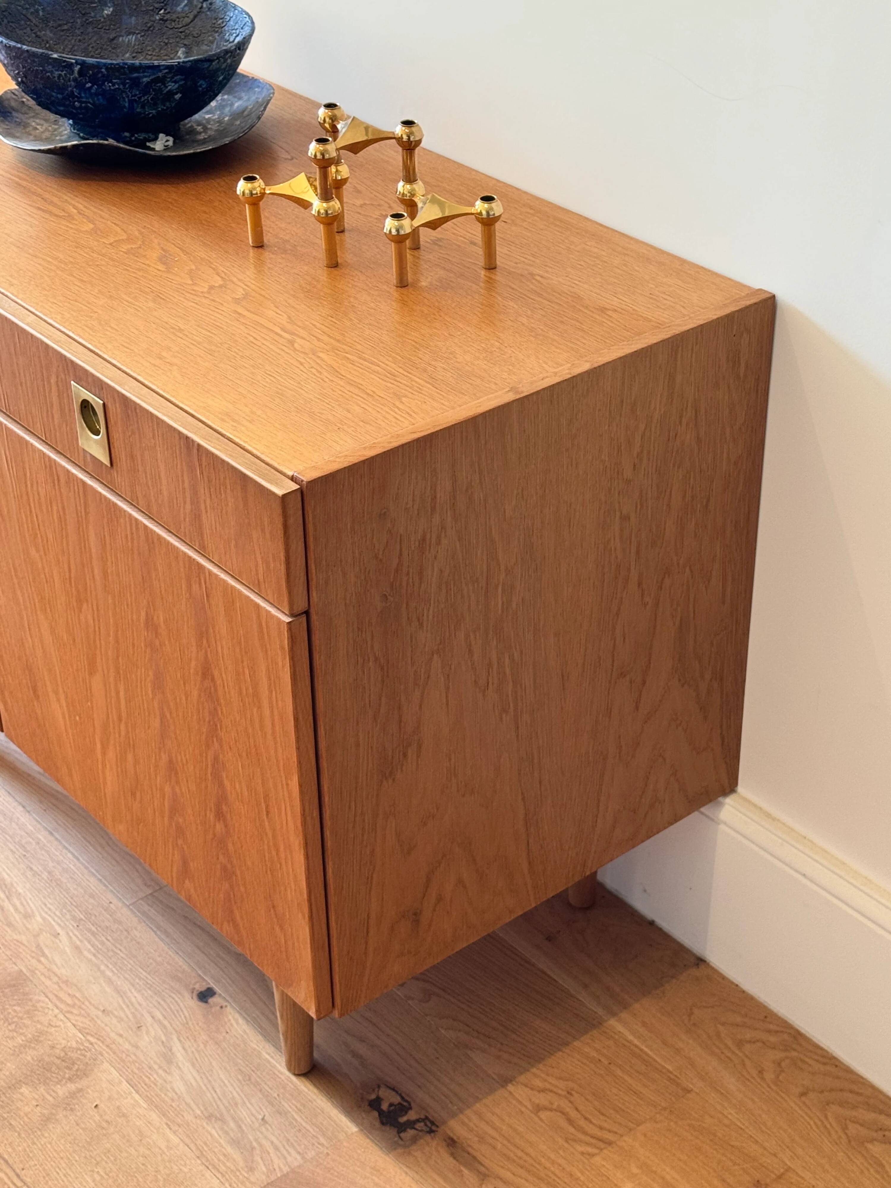 Vintage Scandinavian oak sideboard "Stina"