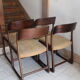Série de 4 chaises traineau Baumann