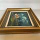 Landscape painting oil on hardboard signed Louwagie