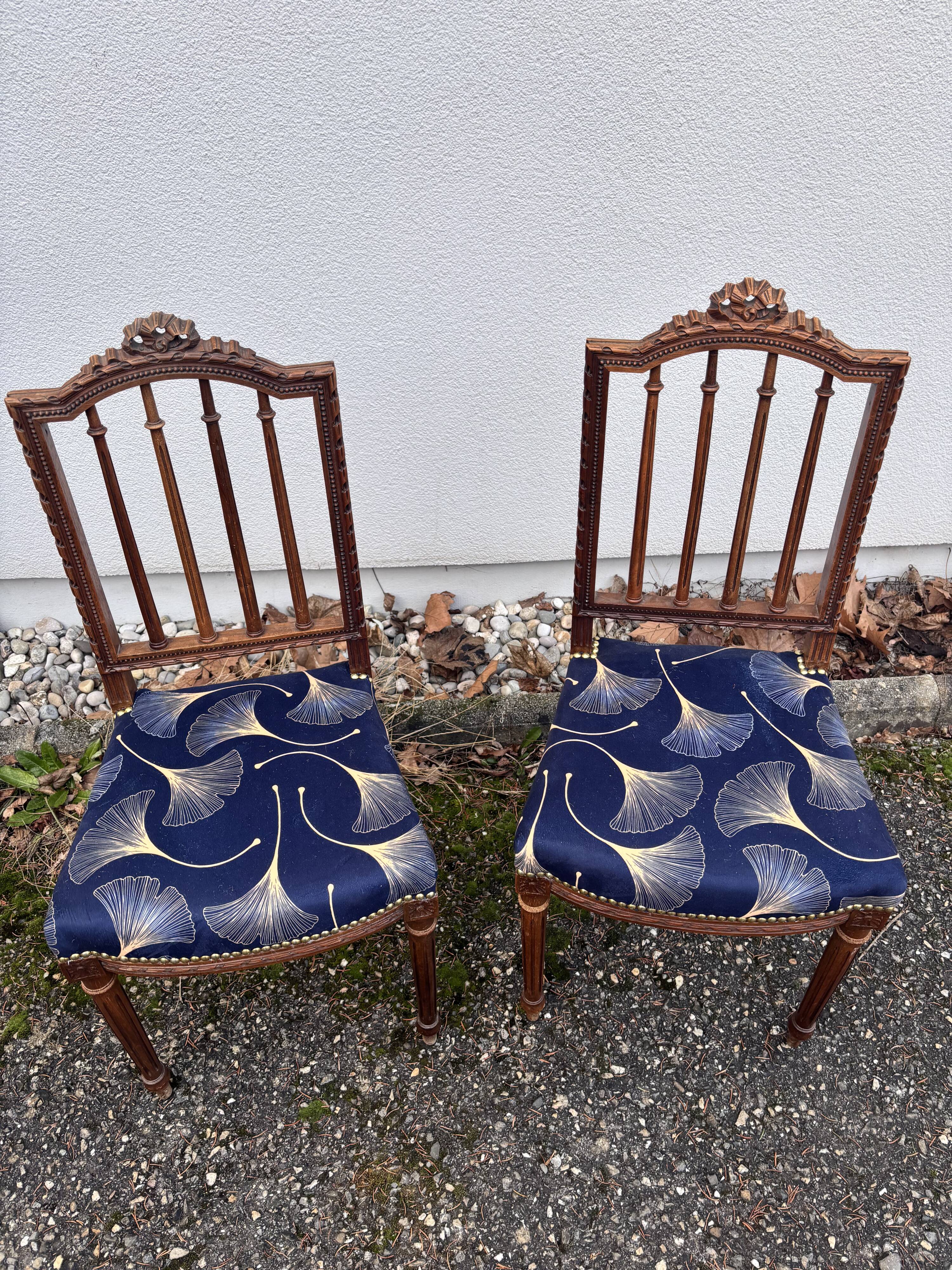 Pair of Louis XVI chairs