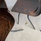 Set of 6 rosewood chairs Eromes