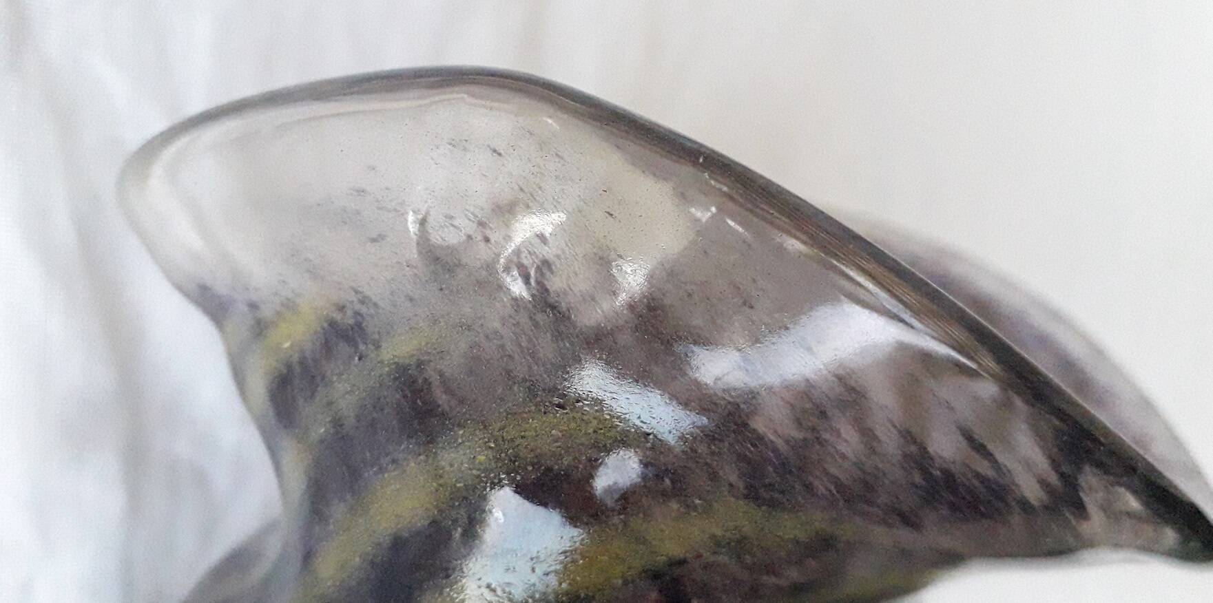 Glass vase on a stand