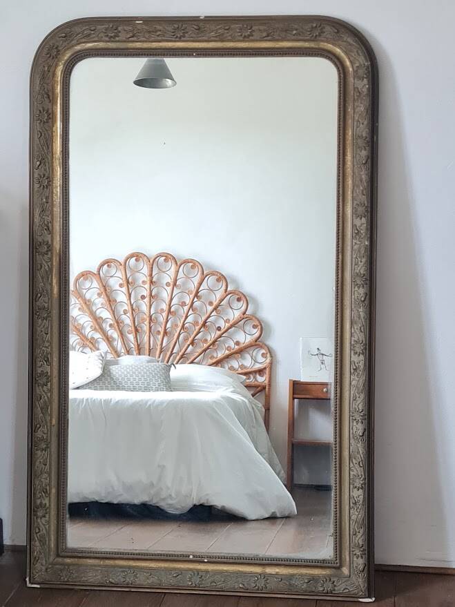 Large Louis Philippe mirror 137 x 83