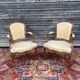 N.T Porrot Pair Of Armchairs In Natural Wood Of Louis XV xviii period Eme Century