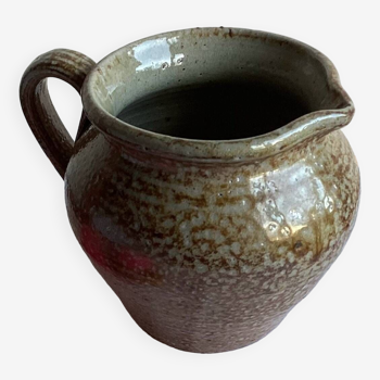 Glazed stoneware jug pitcher