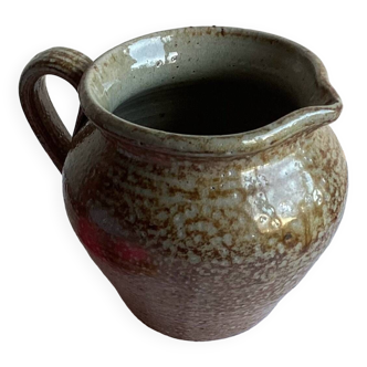 Glazed stoneware jug pitcher